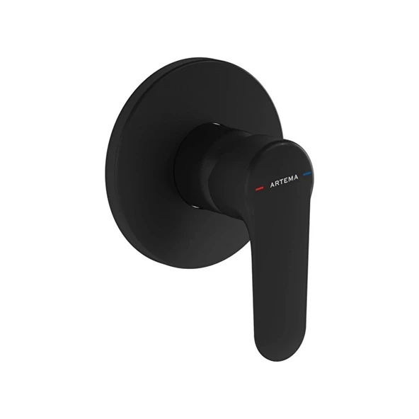Artema Root Round Ankastre Duş Bataryası Mat Siyah A4272836 ürün görseli 1