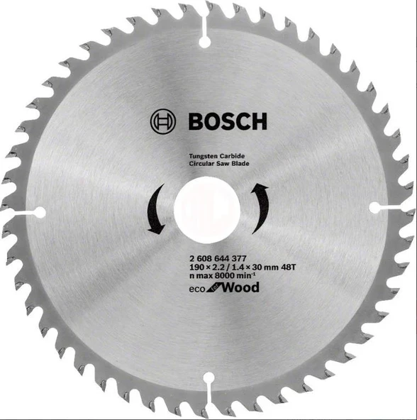 Bosch Eco For Wood 190X30 48 Diş Ahşap Testere ürün görseli 1