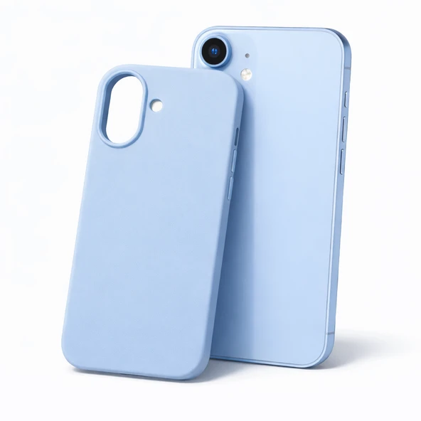 iPhone 17 Uyumlu Kılıf Renkli Lansman İçi Kadife Yumuşak Kamera Yükseltili Silikon ürün görseli 1