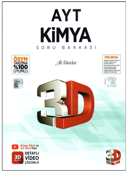3D Yayınları AYT Kimya Soru Bankası ürün görseli 1