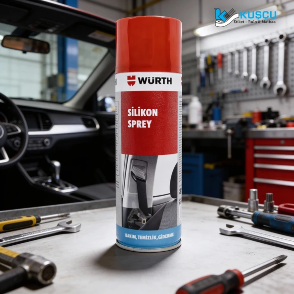 Würth Silikon Sprey 300 ml Metal Plastik Lastik Parçalar Için Uzun Süreli Koruma Özellikli ürün görseli 1