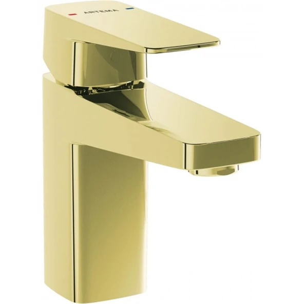 Artema Root Square Lavabo Bataryası Soft Altın A4273274 ürün görseli 1