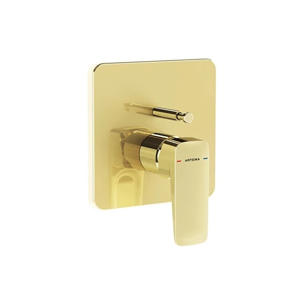 Artema Root Square Termostatik Ankastre Banyo Bataryası V-Box Soft Altın A4282874 ürün görseli 1