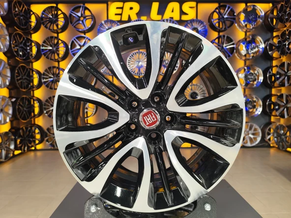 4 Adet FİAT ORIJINAL 6.5*16 5*98 ET39 58.1 BLACK MACK JANT REVİZE EDİLMİŞ (Takım) ürün görseli 1