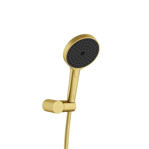 VitrA Prime Round El Duşu 3F 130mm Fırçalı Altın A4592425 ürün görseli 1