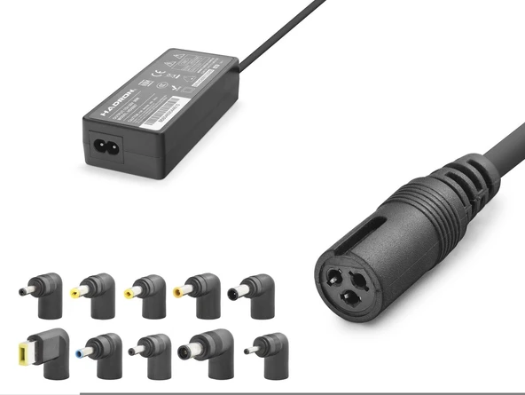 15-24V 90W Universal Laptop Adaptörü - 10 Farklı Uç - Tüm Markalarla Uyumlu - Siyah HD8887 ürün görseli 1