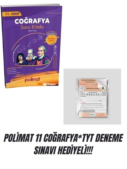 POLİMAT 11 COĞRAFYA*TYT DENEME SINAVI HEDİYELİ!!! ürün görseli 1