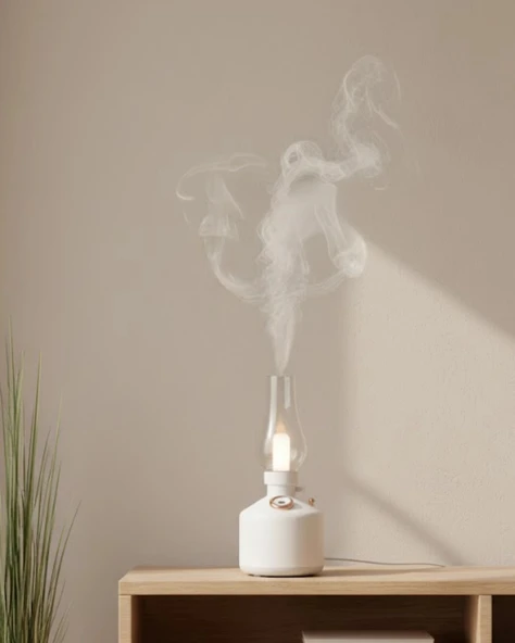 USB Şarjlı Gaz Lambası Modeli Nano Mist Aromaterapi Nemlendirici 280 ml ürün görseli 1