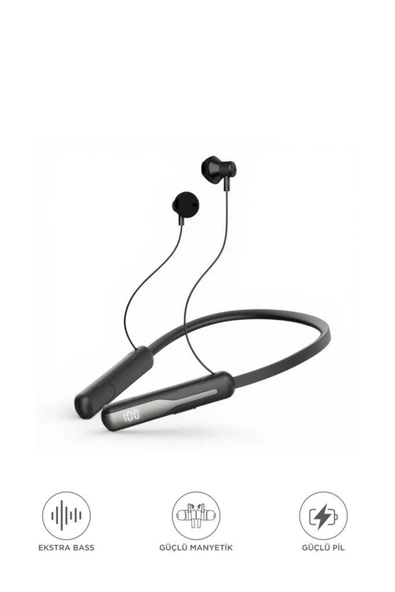 Bluetooth Kulaklık Kulak İçi Boyuna Asılabilir 5 Ses Değiştirme Modlu Kablosuz Kulaklık TB12 ürün görseli 1