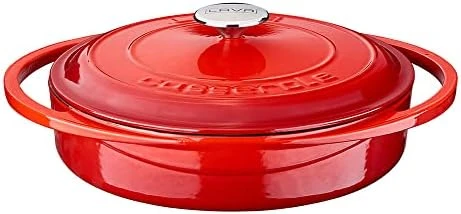 Lava Metal Heritage Serisi - Çok Amaçlı Tencere, Yuvarlak, 28 cm, Kırmızı ürün görseli 1