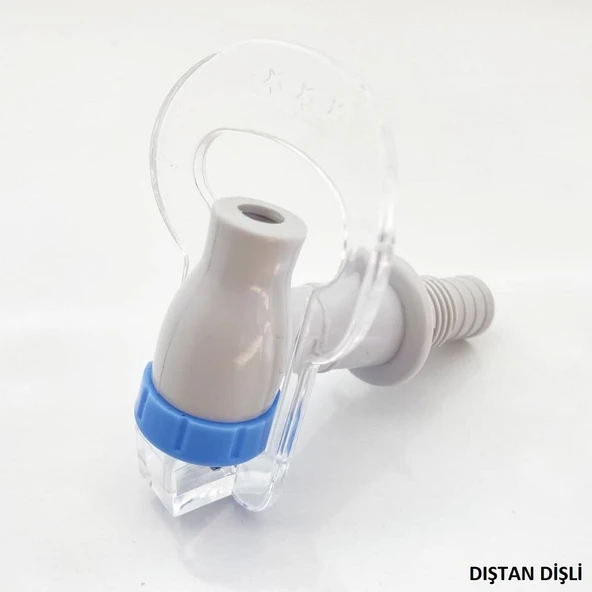 Aqua İle Uyumlu Su Sebili Musluğu Soğuk Mavi Dıştan Dişli ÖLÇÜLERE DİKKAT EDİNİZ ürün görseli 1