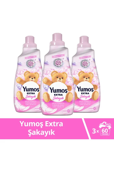 Yumoş Extra Konsantre Çamaşır Yumuşatıcısı Şakayık 1440 X 3 Adet ürün görseli 1