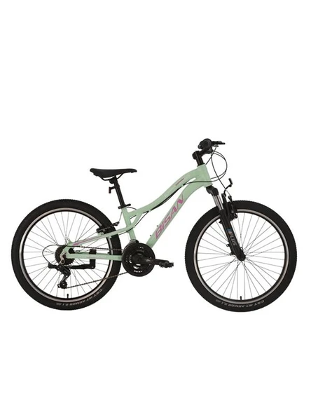 BİSAN KDX 2800-V KADIN DAĞ BİSİKLETİ 30CM V 24 JANT 21 VİTES MİNT YEŞİL PEMBE BEYAZ ürün görseli 1