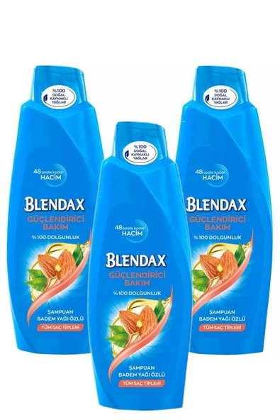 Blendax Badem Yağı Özlü Şampuan 500 ml X 3 Adet ürün görseli 1