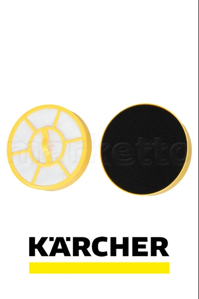 Karcher Uyumlu VC3 Premium White Süpürge Hazne İçi Hepa Filtre ( Süngerli ) ürün görseli 1
