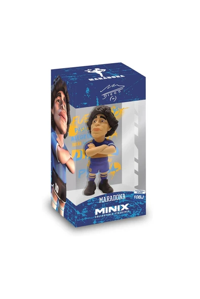 Minix Diego Maradona Figürü Sarı ve Mavi Arjantin ürün görseli 1