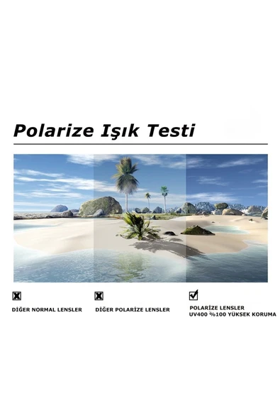 Polarize Oval Güneş Gözlüğü - Resim 8