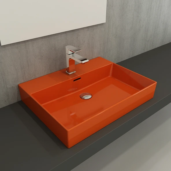 Bocchi Milano Lavabo 60 cm Parlak Turuncu 1376-012-0126 ürün görseli 1