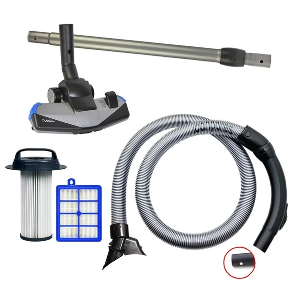 Philips İle Uyumlu FC 9211 Marathon Güçlü Hortum Başlık Boru Hepa Filtre Set ürün görseli 1