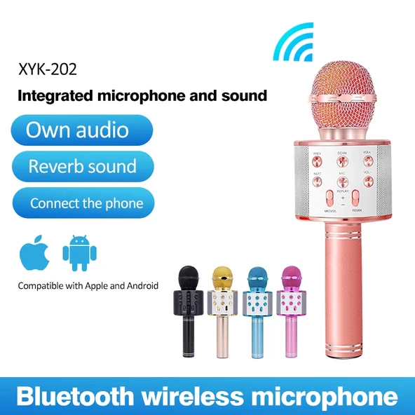 Bluetooth Karaoke Mikrofon (5433) - Resim 4
