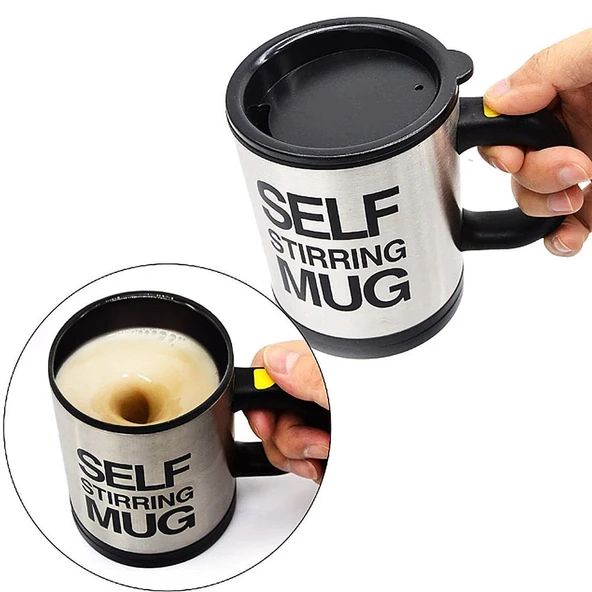 Karıştırıcı Özellikli Mikser Kupa Bardak Self Stirring Mug (5433) ürün görseli 1