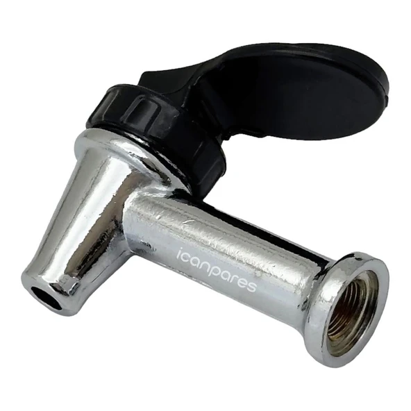 Semaver İle Uyumlu Musluk Göstergesiz, İçten Dişli, Basmalı, Demir, Kazan Musluğu 7cm ürün görseli 1