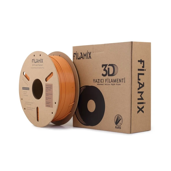 Filamix Hyper Pla Kızıl Kahverengi 1.75mm 1kg - Yüksek Hızlı Pla Filament ürün görseli 1