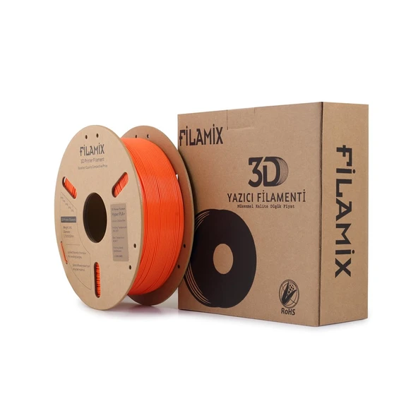 Filamix Hyper Pla Portakal Kırmızı 1.75mm 1kg - Yüksek Hızlı Pla Filament ürün görseli 1