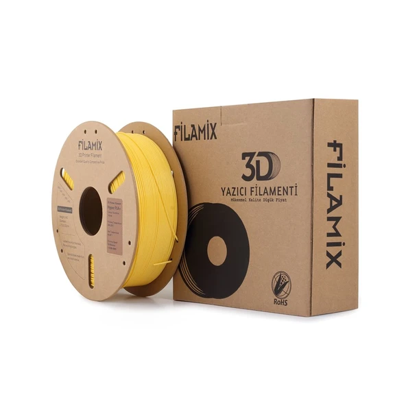 Filamix Hyper Pla Güneş Sarısı 1.75mm 1kg - Yüksek Hızlı Pla Filament ürün görseli 1