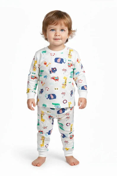 Erkek Çocuk Baskılı Pijama Takım BGL-ST05259 ürün görseli 1