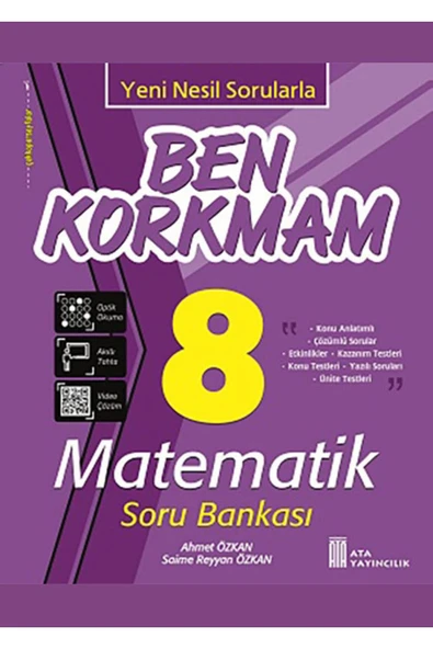 Ata Ben Korkmam 8.Sınıf Matematik Soru Bankası ürün görseli 1