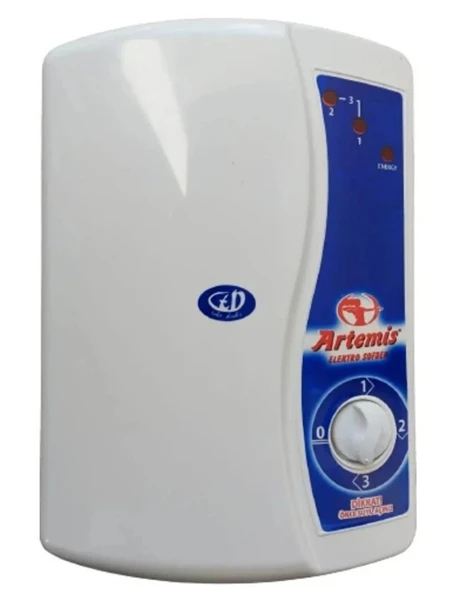 ARTEMİS Ani Su Isıtıcı Elektrikli Banyo Şofben 7500 Watt 7.5kW 220 Volt ürün görseli 1