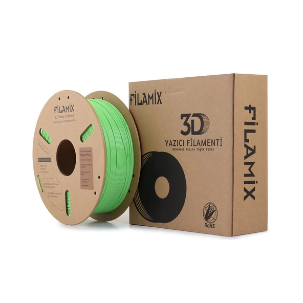 Filamix Hyper Pla Elma Yeşili 1.75mm 1kg - Yüksek Hızlı Pla Filament ürün görseli 1