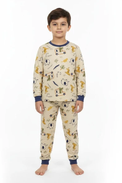 Erkek Çocuk Baskılı Pijama Takım BGL-ST05258 ürün görseli 1