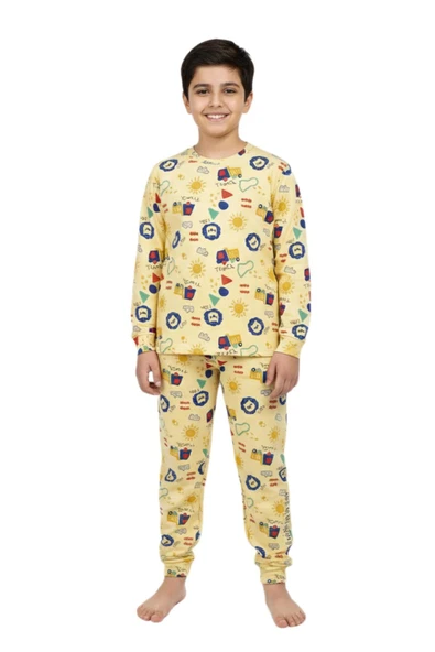 Erkek Çocuk Baskılı Pijama Takım BGL-ST05257 ürün görseli 1
