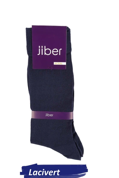 Jiber Erkek Modal Likralı Uzun  Çorap 5100 - 6 Adet  Lacivert 40-44 ürün görseli 1