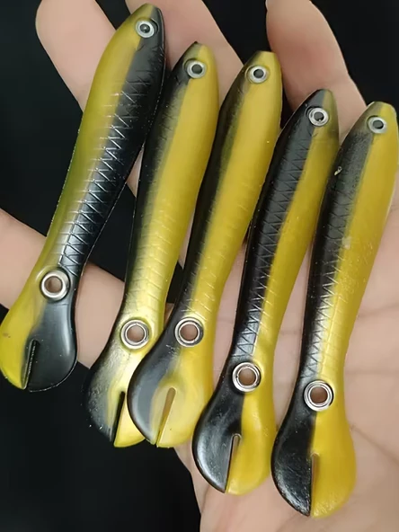 ea genset Kıvrılarak Yüzen Aksiyon Silikon Yapay Balık Yemi 5 Adet 10 cm 6 Gr Model: 10cmKYAS7 ürün görseli 1