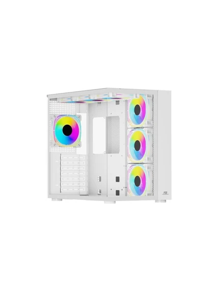Power Boost PB-SS02W ARGB Fanlı Beyaz ATX Oyuncu Kasası ürün görseli 1