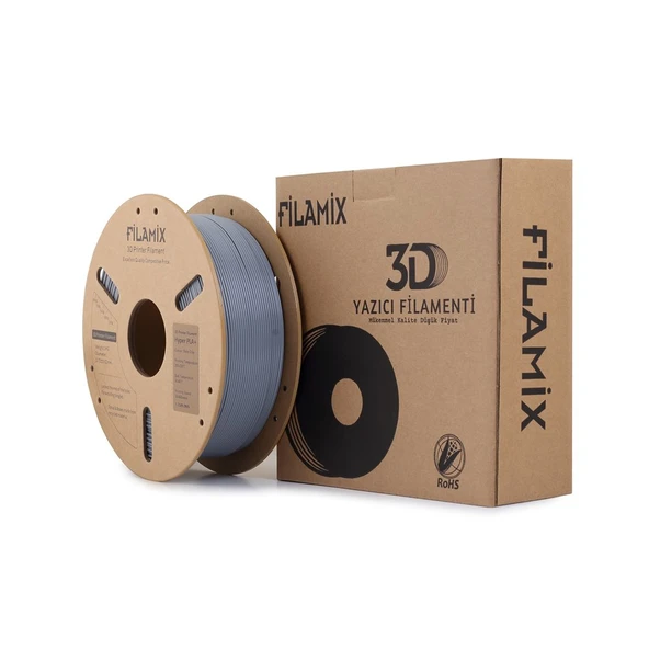 Filamix Hyper Pla Arduvaz grisi 1.75mm 1kg - Yüksek Hızlı Pla Filament ürün görseli 1
