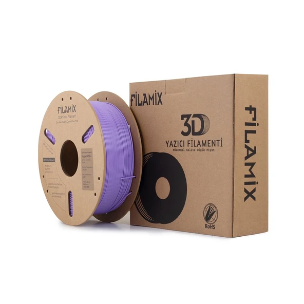 Filamix Hyper Pla Lavanta Moru 1.75mm 1kg - Yüksek Hızlı Pla Filament ürün görseli 1