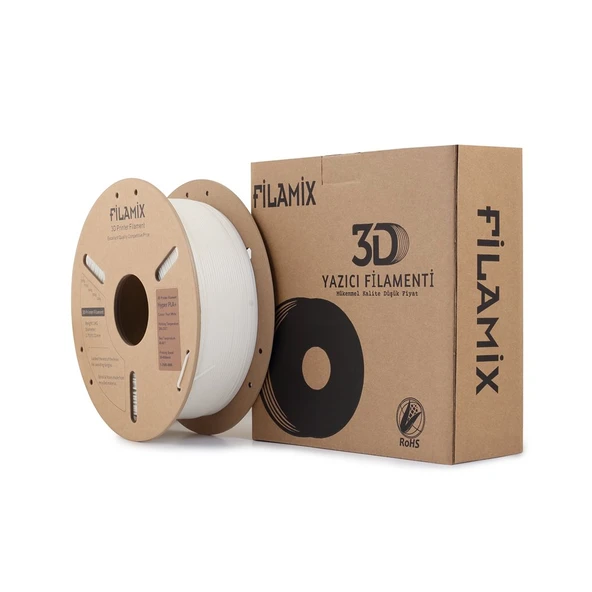 Filamix Hyper Pla İnci Beyazı 1.75mm 1kg - Yüksek Hızlı Pla Filament ürün görseli 1