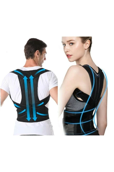 baffhome Dik Duruş Korsesi Kamburluk Önleyici Erkek Kadın Bel Sırt Omuz Dik Durma Yürüme Korse Spor ürün görseli 1