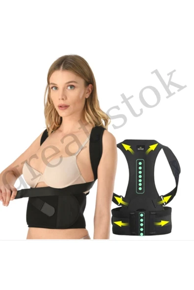 baffhome Unisex Kamburluk Önleyici Sporcu Dik Duruş Korsesi Çapraz Profesyonel Korse Medikal Ortopedik Korse ürün görseli 1