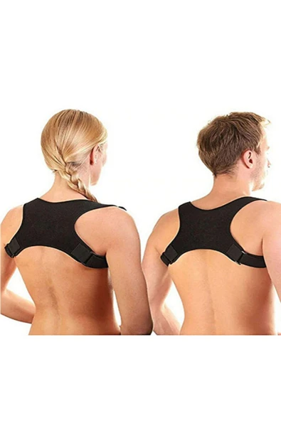 baffhome Yeni Nesil Dik Duruş Korsesi Kamburluk Önleyici Terletmez Korse Unisex Siyah ürün görseli 1