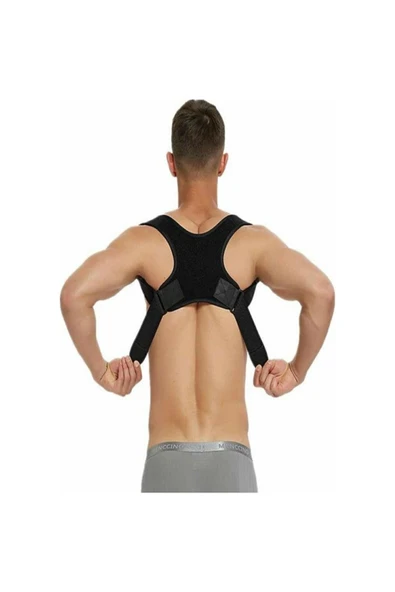baffhome Spor Yeni Nesil Dik Duruş Korsesi Bel Omuz Kamburluk Önleyici Sırt Kemeri Aparatı ürün görseli 1