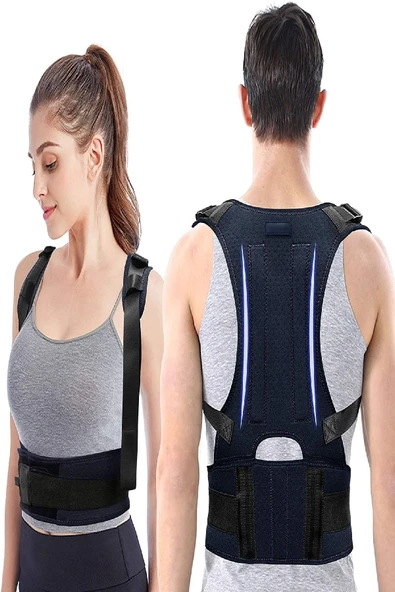 baffhome Unisex Siyah Dik Durmak Kamburluk Için Manyetik Korse ürün görseli 1
