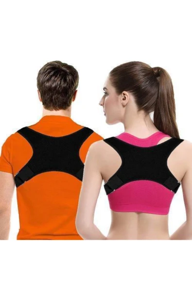 baffhome Unisex Siyah Sporcu Dik Duruş Korsesi ürün görseli 1