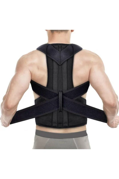 baffhome Unisex Balenli Duruş Düzeltici Bel Sırt Omuz Destekli Kamburluk Önleyici Dik Duruş Korsesi ürün görseli 1