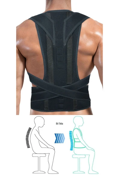baffhome Balenli Manyetik Dik Duruş Ve Kamburluk Önleyici Korse Unisex ürün görseli 1