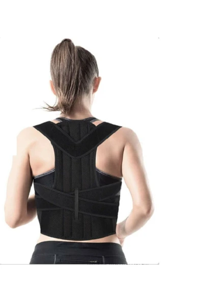 baffhome Kamburluk Önleyici Unisex Sırt Ortopedik Dik Duruş Aparatlı Balenli Korse ürün görseli 1